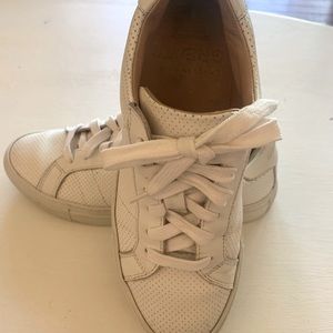 White Leather Greats Shoes Brooklyn Royale Women’s size 8 Made In Italy.